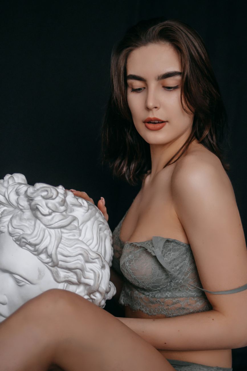 Intimate boudoir setting