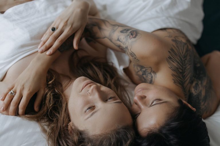 Couple embracing