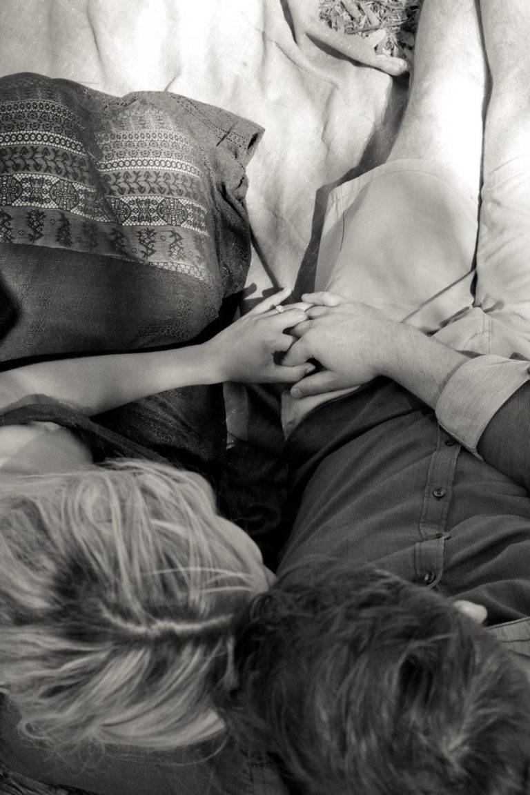 Couple embracing
