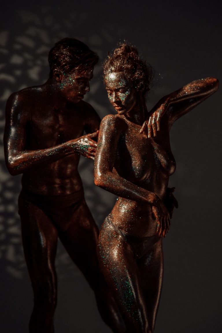 Couple embracing