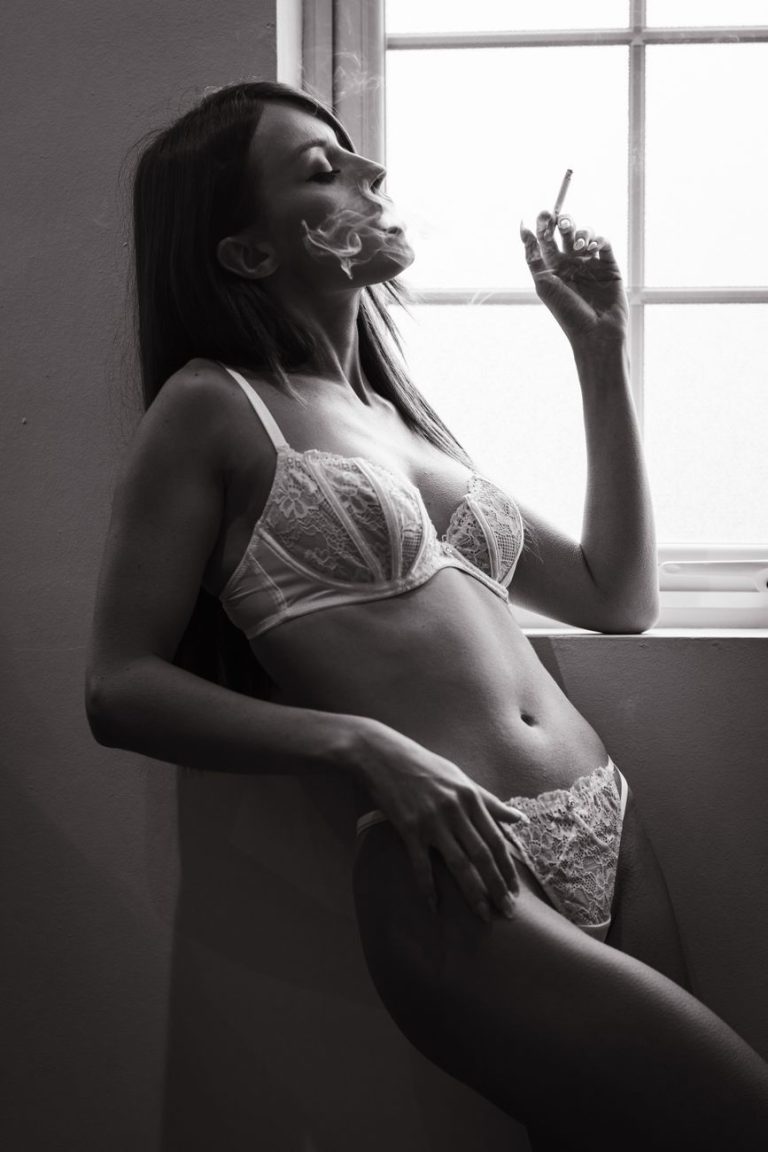 Woman in lingerie